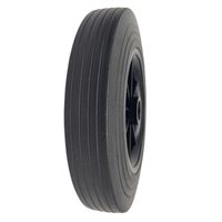 SR1003 Roue de pneu en caoutchouc solide anti-crevaison de 10 pouces pour chariot de roue de moteur de pelouse de roue de poussette