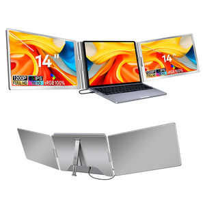 Monitor Portátil IPS HDR de Doble Cara de 15.6 Pulgadas, Pantalla Dual para Laptop, Negocios, Juegos, Extensor USB C - Product Image 1