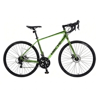 Vélo de route à pignon fixe 26 pouces 27 vitesses en acier haute teneur en carbone, ultra-léger, pour adultes, idéal pour la ville et les trajets quotidiens, et l'exercice sur route.