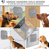 Tapis à lécher en silicone de qualité alimentaire, tapis alimentaire antiadhésif avec ventouse puissante pour l'alimentation des chiens, des chiots et des animaux domestiques
