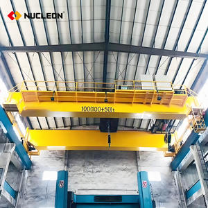 Grue de pont à double poutre de type QD robuste <span class=keywords><strong>20</strong></span> tonnes 30 tonnes 40 tonnes 50/15 tonnes 60 tonnes 50 tonnes 100 tonnes Pont roulant avec chariot - Product Image 1