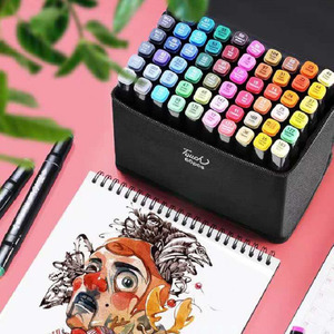 24-262 Màu Sắc Bộ Hai Mẹo Bàn Chải Điểm Bút Đánh Dấu Đôi Bút Hai Đầu Rượu Nghệ Thuật Phác Thảo Vẽ Bút Đánh Dấu - Product Image 2