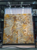 Panneau mural translucide rétroéclairé Life1996, en ardoise naturelle flexible, mince (2 mm), durable, écologique et décoratif.