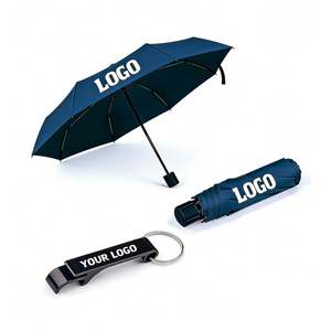 Parapluie personnalisé en gros avec logo pour événements professionnels, cadeau promotionnel, parapluie pliable de qualité avec protection UV - Product Image 1