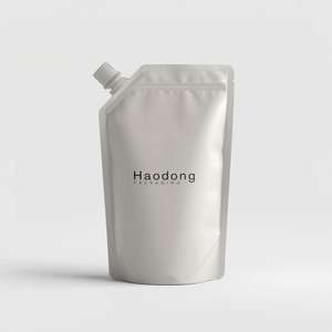 Support en PE laminé imprimé étanche à l'humidité de qualité alimentaire matériau vierge bec pochette supérieure masque en argile noire crème pour le visage soins de la peau - Product Image 4