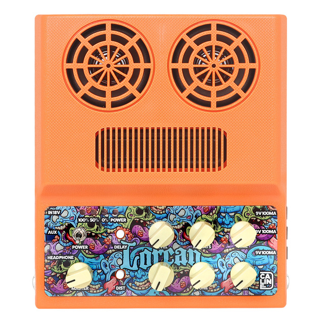 Mini Guitar Amplifier Built-in Battery With Distortion Delay Effect Electric Guitar Amplifier Outdoor Portable Speaker