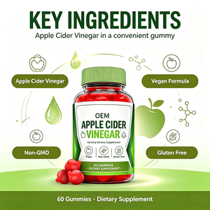 Gummies au vinaigre de cidre pur 500mg avec <span class=keywords><strong>la</strong></span> <span class=keywords><strong>mère</strong></span>, non filtré, ACV cru, pour <span class=keywords><strong>la</strong></span> détox et le confort digestif, Gummies vitaminés - Product Image 2
