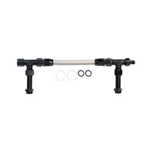 ホリーキャブレターデュアルフィードキャブレター燃料ライン用ステンレス鋼編組8AN4150デュアルフィード燃料ラインキット - Product Image 2