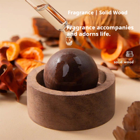 Diffuseur d'arômes en noyer noir, créatif, portable, pour huiles essentielles, ornement de voiture, diffuseur d'aromathérapie en pierre