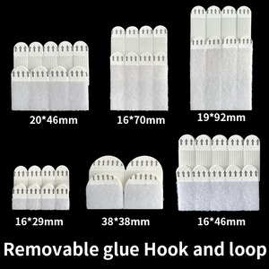 Muestra Gratuita de Cintas Adhesivas para Colgar Cuadros, sin Daños, sin Clavos, con Gancho y Bucle Removibles, para Fijación de Cortinas - Product Image 6