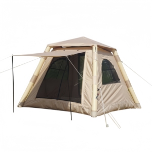 Outdoor Inflatable Camping Tent Waterproof Oxford Cloth Double Layer One Bedroom One Living Room <b>Extended</b> Type Three Season Tent - Product Image 1