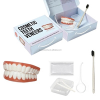 Kit de Facettes Dentaires Blanches Amovibles pour un Sourire Esthétique, Couvre-dents Moulables en Silicone, Kit de Remplacement Dentaire pour un Sourire, Fausses Dents