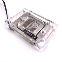 Refroidisseur de processeur XHDIY XH02 à micro-canaux sans ventilateur pour AM3 AM4 et LED violette pour processeur