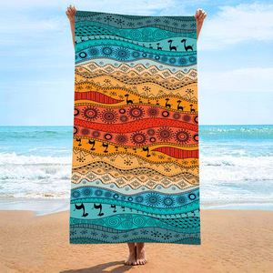 Toalla Deportiva de Microfibra de Secado Rápido, Toalla de Playa Personalizada, Calcetín Sole Bianco Crew Sock US Southeastern Pocket Hanging Travel - Product Image 1