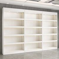 Étagère de présentation en bois LE pour magasin de détail, librairie, présentoir avec éclairage LED, étagères de présentation en bois à vendre