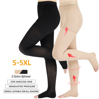 Collants de compression pour femmes 30-40 mmHg, opaques, à bout fermé, avec soutien et compression graduée, pour les gonflements et les varices