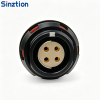 Connecteur auto-bloquant série F Push-Pull |   Prise métallique IP68 pour instrument d'inspection industrielle