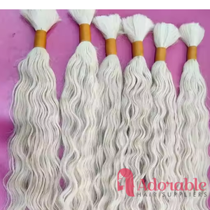 Extensiones de cabello virgen Remy 100% Premium, Micro pelucas de estilo ondulado Natural Rubio indio suave a un precio económico - Product Image 5