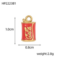 P487 Nouveau pendentif en acier inoxydable plaqué or 18 carats, style rétro exotique, perle Fatima, collier DIY, cadeaux pour femmes et enfants, bijoux