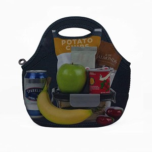 Fiambrera reutilizable de acampada, bolsa de almuerzo en blanco con aislamiento por sublimación, de neopreno, para Picnic - Product Image 2