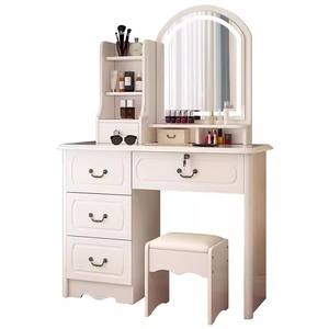 <span class=keywords><strong>Coiffeuse</strong></span> De Maquillage D'Inspiration Vintage Magnifique Avec Miroir Arqué À Cadre <span class=keywords><strong>LED</strong></span> Blanc – Prix Direct Usine - Product Image 3