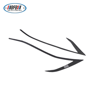 Pour Tesla Model S, paupières de phares avant en fibre de carbone véritable, sourcils de phares avant, 2016-2018 - Product Image 5