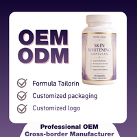 Capsules éclaircissantes pour la peau OEM ODM, supplément de soin de la peau au glutathion pour un teint lumineux