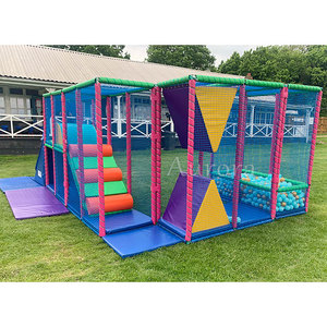 Phổ biến màu trắng và màu be mềm chơi Khung leo núi cho thuê Kid bên trung tâm mềm chơi Thiết bị cho thuê cấu trúc di động softplay - Product Image 5