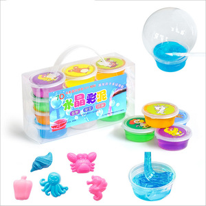 Ensemble de pâte à modeler W098, 12 couleurs, jouets en pâte à modeler, kit de fabrication de slime pour enfants, slime - Product Image 1