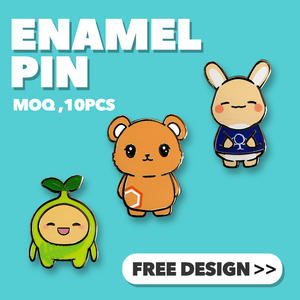 หมุดเคลือบผิวแบบแข็งทำจากสังกะสีอัลลอยสีตามต้องการแบบเคลือบสีตามต้องการ - Product Image 2