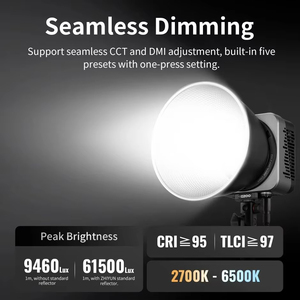 ZHIYUN MOLUS G200 300W Fotografía profesional 2700K-6500K Luz de video LED Control de aplicación Cámara Luz Estudio Lámpara de foto - Product Image 3