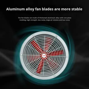 พัดลมระบายอากาศแบบแกน CBF ป้องกันการระเบิด, พัดลมอุตสาหกรรมแบบท่อ, พัดลมดูดอากาศแบบเงียบ, พัดลมระบายอากาศแบบท่อ, กำลังแรง, 220 โวลต์ - Product Image 4