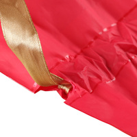 Sac d'emballage cadeau personnalisé avec cordon de serrage, pochette en plastique de luxe pour bijoux, vêtements et produits de boutique