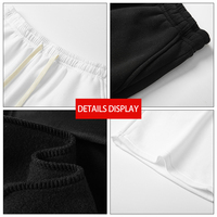 Shorts de sport décontractés mi-long pour hommes, 100 % polyester, teints en pièce, anti-plis, tricotés, élastiques, été, vente en gros