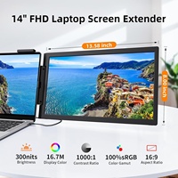 Moniteur Portable IPS FHD 1080P de 14 Pouces, Prolongateur d'Écran Unique pour Ordinateur Portable