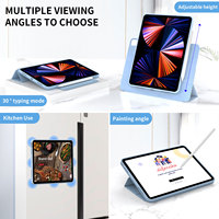 Housse magnétique détachable pour tablette pour Apple iPad Pro 13 pouces M4 2024