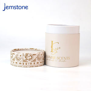 Empaque de lujo en tubo de cartón cilíndrico para velas y frascos de vidrio con embalaje de papel reciclable - Product Image 4