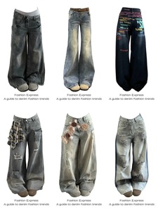 Jeans Cargo Estivi di <span class=keywords><strong>Alta</strong></span> Qualità per Donna, Stile Hip Hop Vintage, Casual, <span class=keywords><strong>a</strong></span> <span class=keywords><strong>Vita</strong></span> <span class=keywords><strong>Alta</strong></span> con Bottoni e Rivetti - Product Image 4