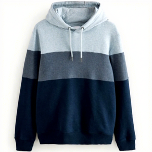 Sudadera con Capucha para Hombre, Diseño Color Block, Manga Raglán, Felpa Francesa, Informal, con Bolsillo Delantero, Corte Regular, para Otoño - Product Image 4