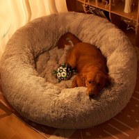 Lit pour animaux de compagnie en peluche surdimensionné, écologique, en fausse fourrure PP et rembourrage extra épais pour la chaleur hivernale, durable, confortable, anti-affaissement, lavable