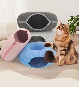 Cama Túnel Plegable para Gatos, Cueva de Fieltro Anti-Ansiedad para Gatos - Product Image 6