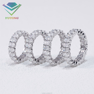 แหวนดีไซน์แฟชั่น มีสินค้าในสต็อก เพชรโมอิสซาไนต์ VVS ชุบทอง เงินแท้ 925 ผ่านการทดสอบเพชร ตัวเรือนแบบ Claw setting รูปทรงวงรี สำหรับทั้งชายและหญิง - Product Image 3