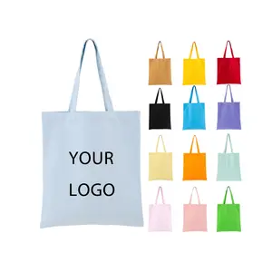 Eco-friendly Reusable Shopping Tote Bag Toile Bolsa Tela Tote Bag Vendor Bolsas De Mo With Custom Logo