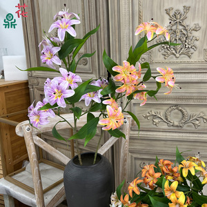 Fleurs artificielles en soie Lily, variées, style sauvage, pour la décoration intérieure - Product Image 2