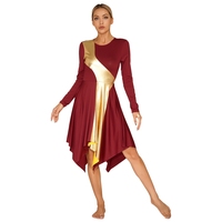 Tenues de danse pour femmes : costumes de scène contemporains, vêtements de performance, robes de danse lyrique pour la prière en église