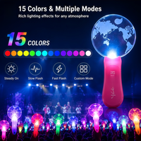 Bâton lumineux acrylique DMX 512 à télécommande, best-seller, Kpop RGB 15 couleurs, noir rose, personnalisable pour fans, bâton lumineux pour fête
