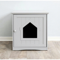 Meilleures ventes : Maison pour chat et chien moderne pour salon intérieur, en bois, imprimé animal, respirante, petite cage pour chien toutes saisons