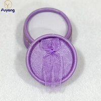 Petite boîte à bijoux en forme de cercle, couvercle ciel et terre, boîte à cadeaux pour boucles d'oreilles, emballage pour bagues, vente en gros, options de stockage