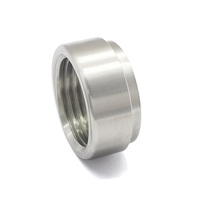 Écrou à souder en acier inoxydable 304, filetage 1/2 NPT, usiné CNC, pour installation personnalisée sur échappement automobile et moto