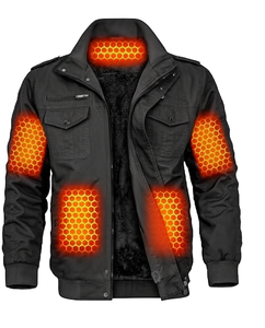 Winter Slim Hooded <b>Waterproof</b> Outdoor Hunting Fishing Ski <b>Camo</b> Battery Heated Softshell <b>Jacket</b> Mens Women - Product Image 1